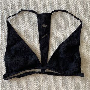 Free People Black Bralette